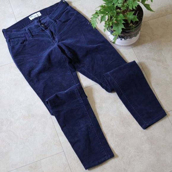 OLD NAVY  Rockstar Super Skinny Corduroy Pants – Navy, Size 4 - Picture 2 of 16